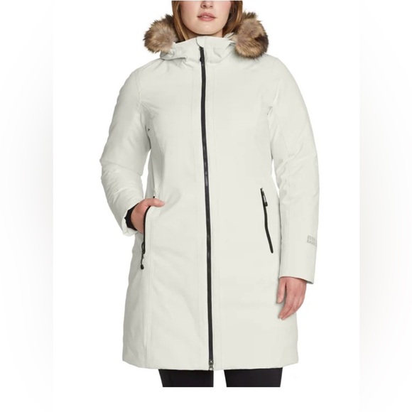 Eddie Bauer Jackets & Blazers - NWT Eddie Bauer Women's Down Parka Coat with Drawstring Faux Fur Hood
